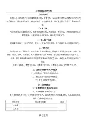 代理國內(nèi)廣告業(yè)務(wù)經(jīng)銷商激勵政策方法（完整版）